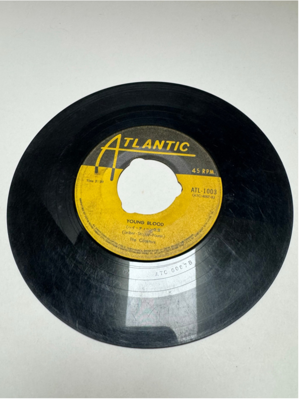The Coasters Young Blood / Searchin' Atlantic Vinyl 45 RPM Record 7” “Japan”